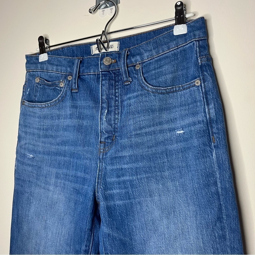 NWOT MADEWELL The Classic Straight Distressed Jean in Novello Wash - Picture 5 of 12